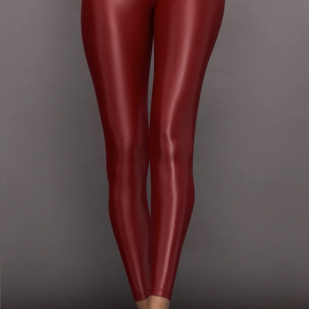Carbon38 Takara Red Dahlia Leggings XS 7/8